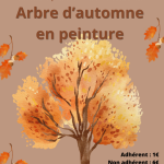 Arbre d'automne en peinture