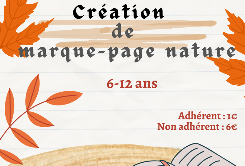 02-Création de marque-page nature