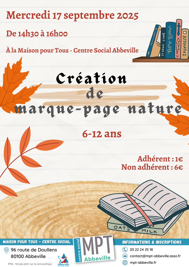 Création de marque-page nature