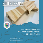 Jeudis du numérique : création d'une étoile de sapin