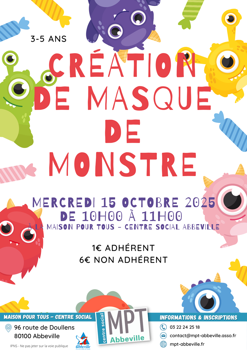Création de masque de monstre