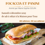 Cuisine italienne : focaccia et panini