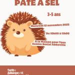 Hérisson en pâte à sel