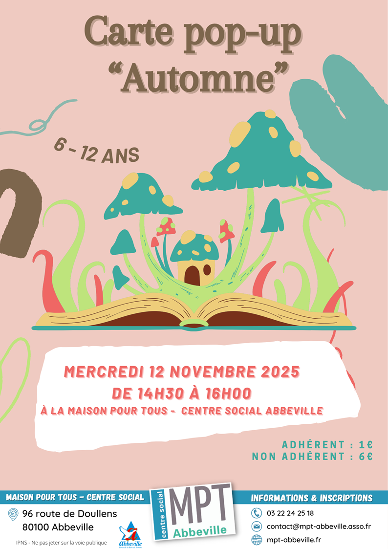 Carte pop-up "automne"