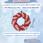Couronne de Noël en patchwork