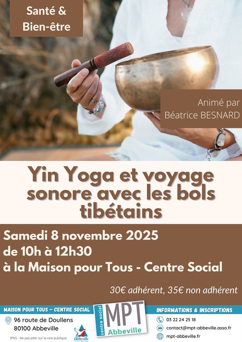 Yin Yoga et voyage sonore avec les bols tibétains