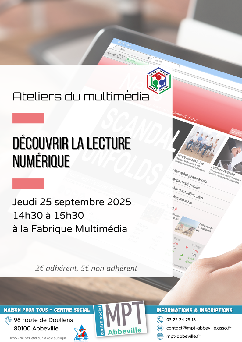 Ateliers du multimédia : découvrir la lecture numérique