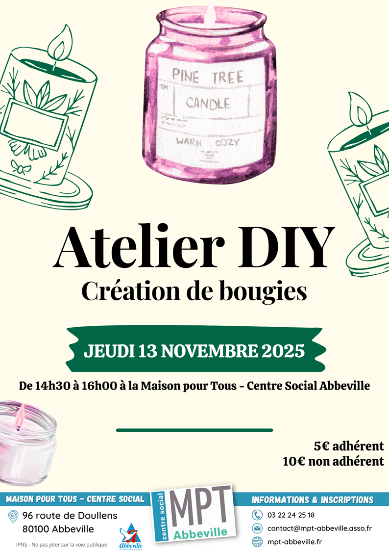 Atelier DIY : création de bougies