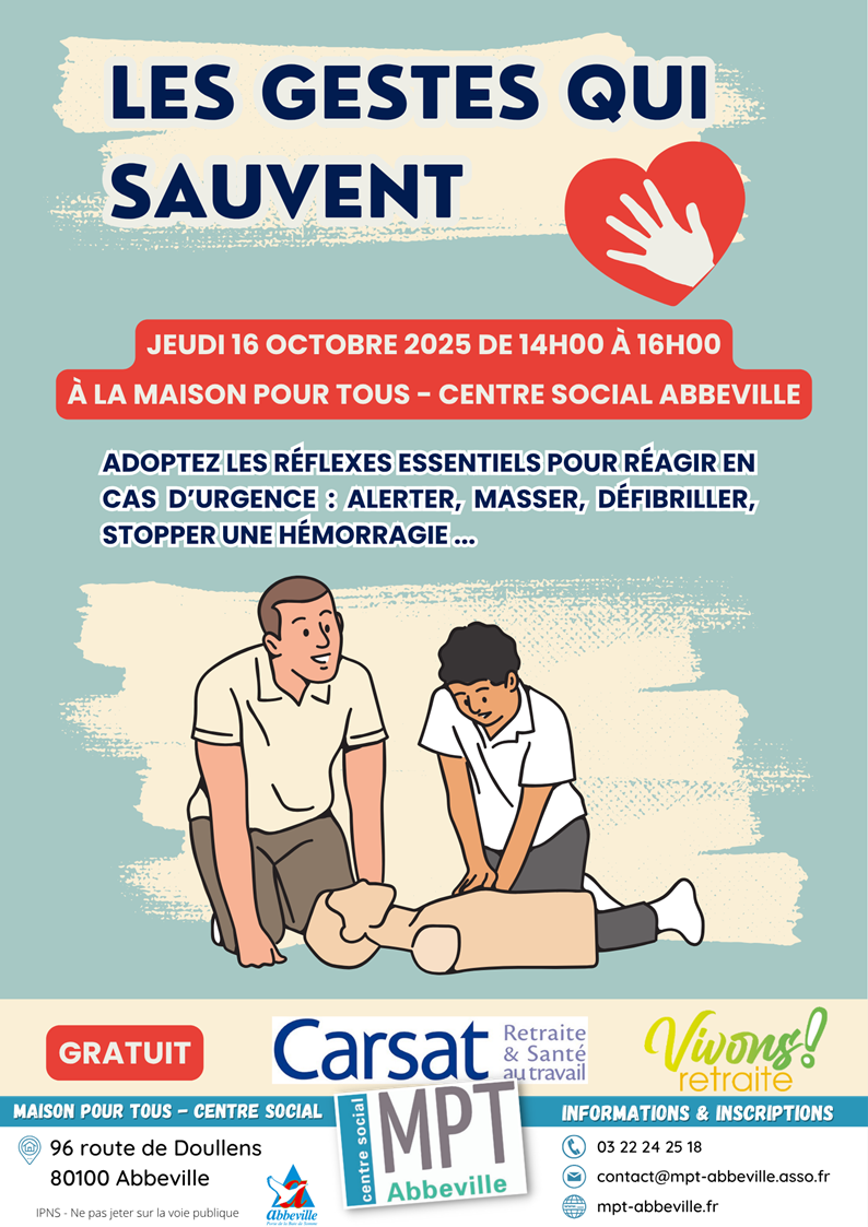 Vivons retraite - les gestes qui sauvent