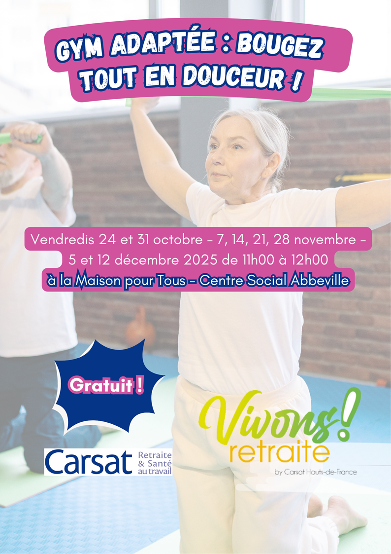 Vivons retraite - gym adaptée : bougez tout en douceur