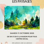 Atelier d'aquarelle : thématique paysage