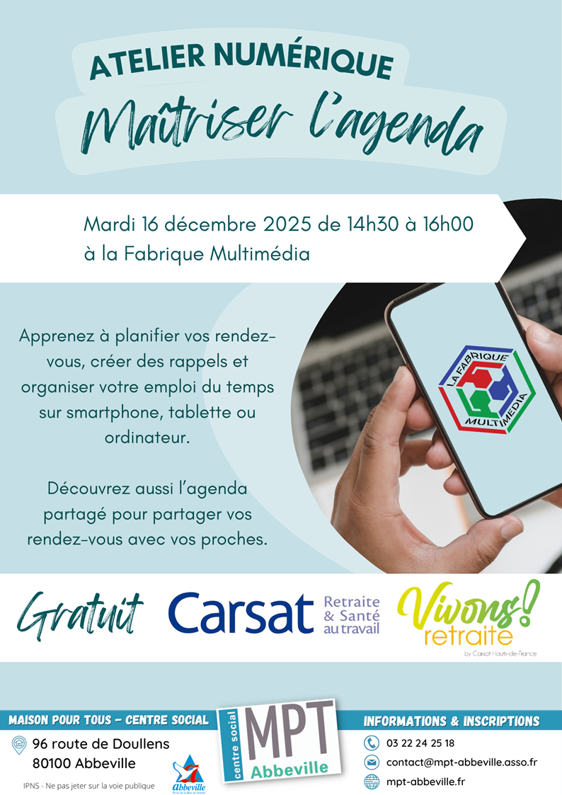 Vivons retraite - Maîtriser l'agenda électronique