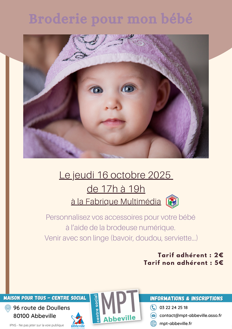 Broderie pour mon bébé