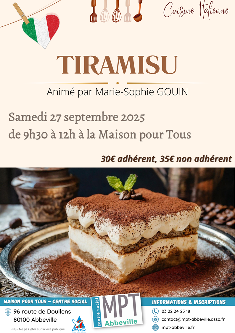 Cuisine italienne : tiramisu