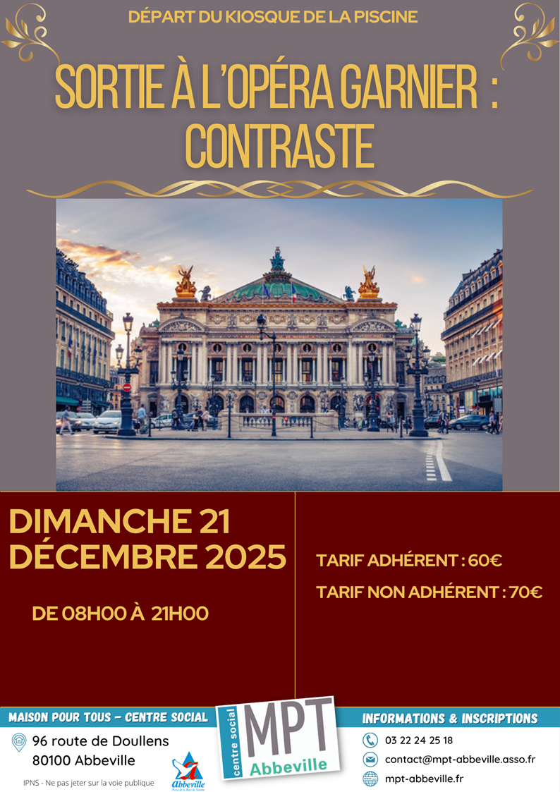 Sortie à l'Opéra Garnier : Contraste