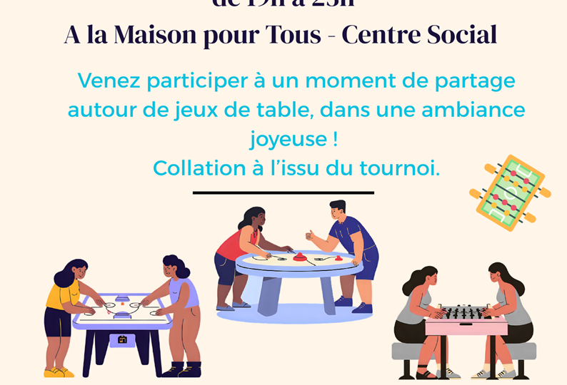 14-Tournoi convivial baby foot et air Hockey