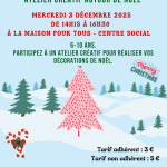Atelier créatif autour de Noël