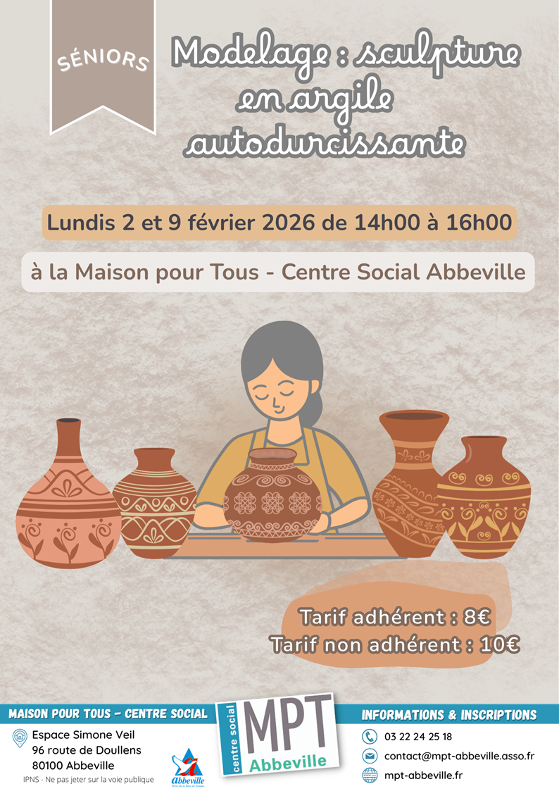 Modelage : sculpture en argile autodurcissante