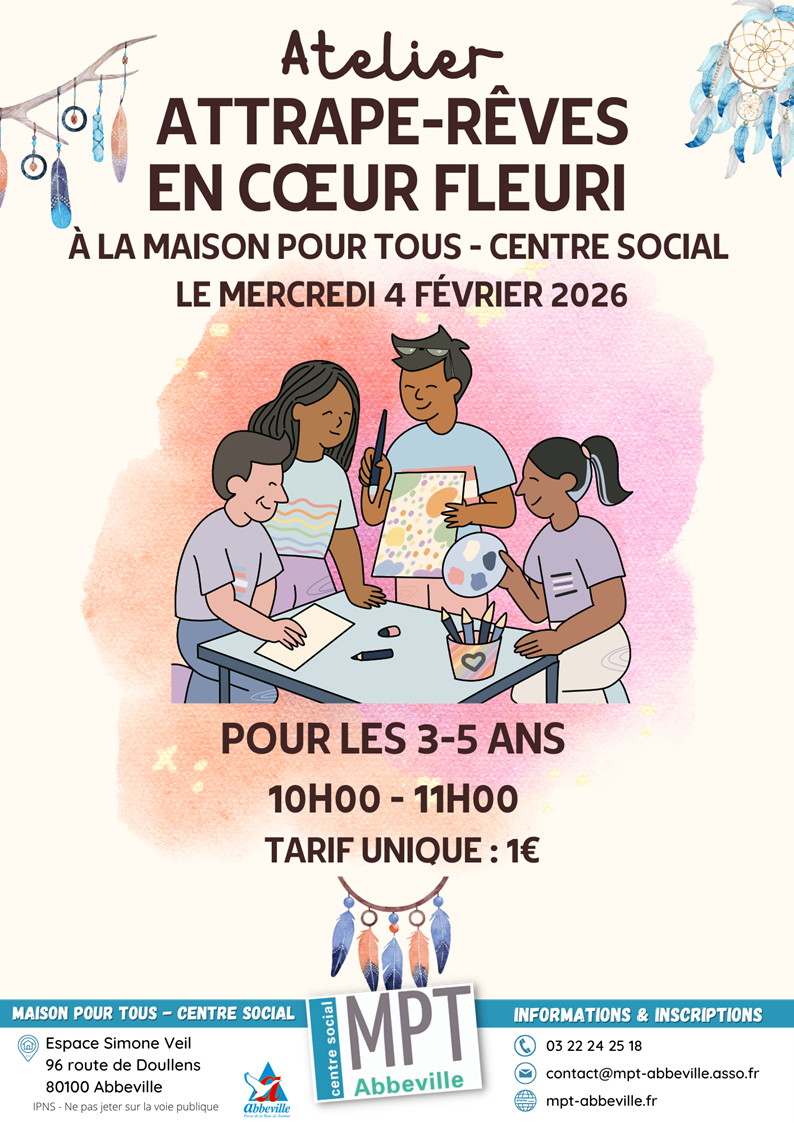 Attrape-rêves en cœur fleuri