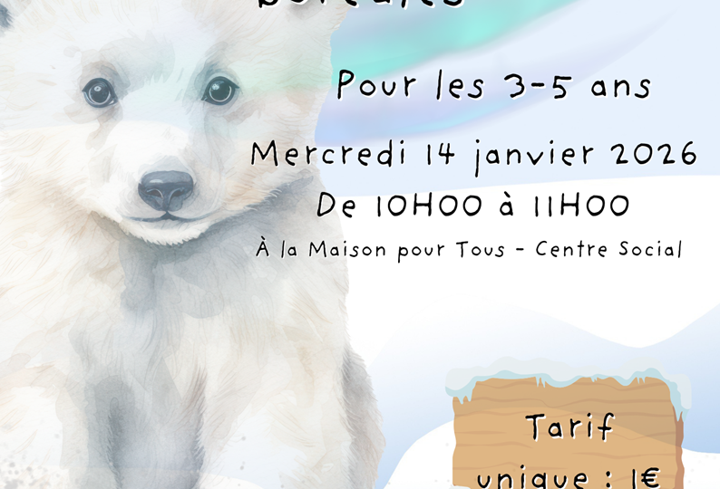 06-Atelier créatif - ours blanc et aurores boréales
