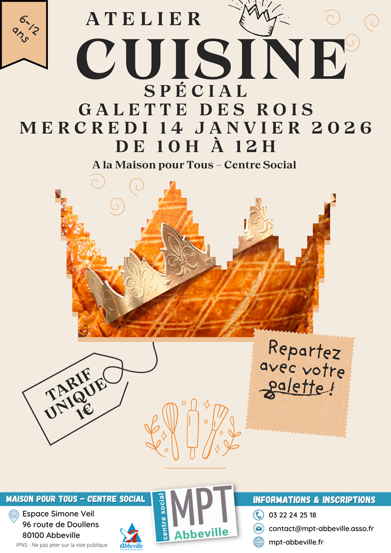 Atelier cuisine : galette des rois