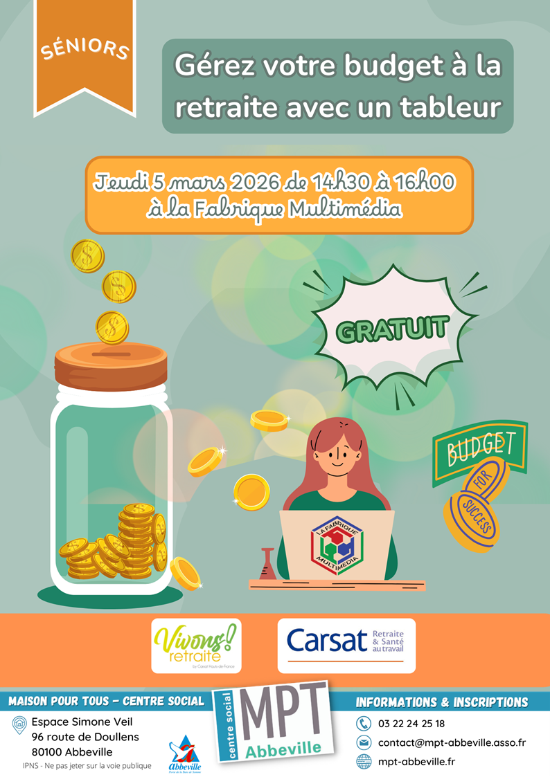 Vivons retraite : gérez votre budget à la retraite avec un tableur