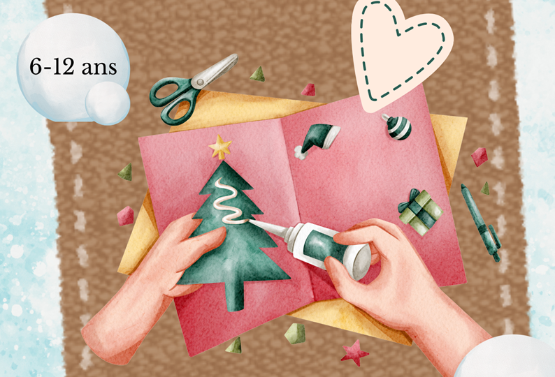 09-Atelier créatif - carte de voeux brodée