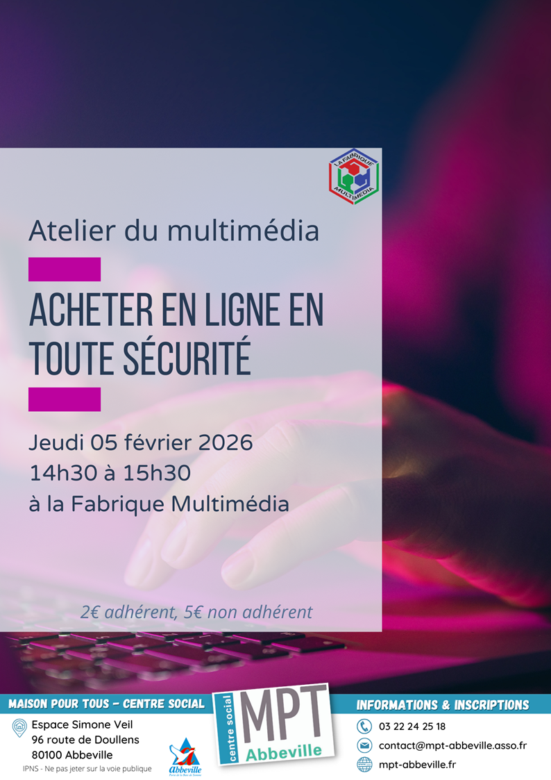 Atelier du multimédia : acheter en ligne en toute sécurité