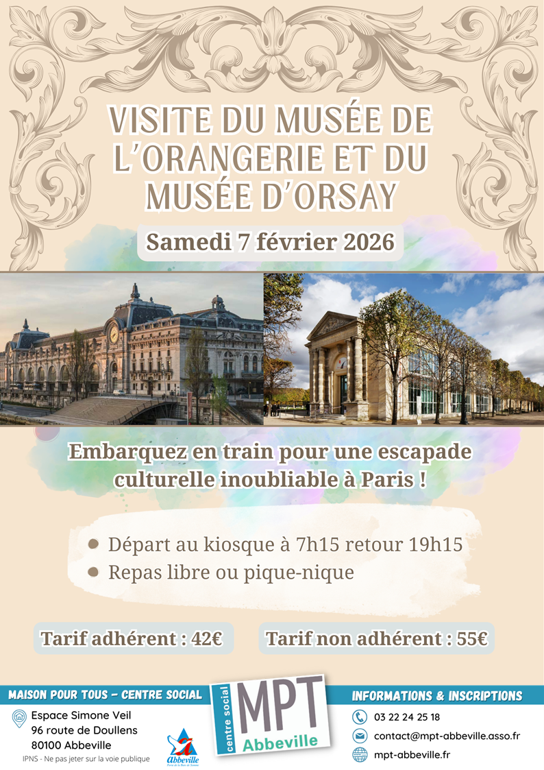 Visite du Musée de l'Orangerie et du Musée d'Orsay