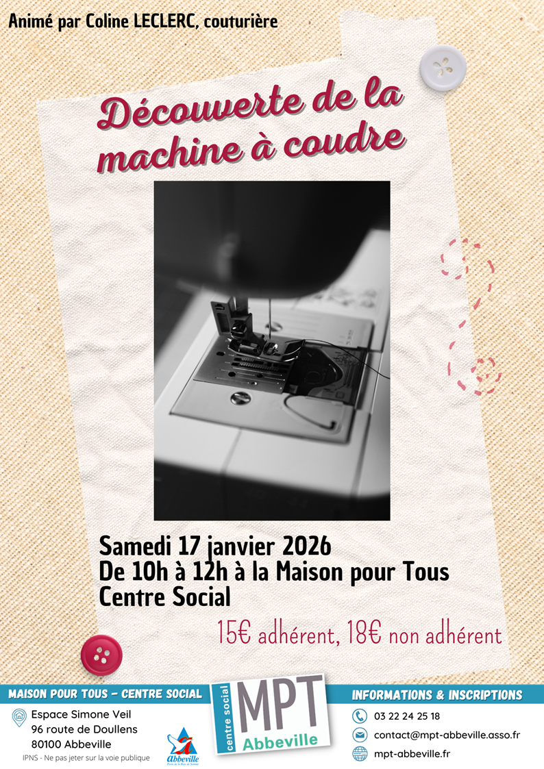 Découverte de la machine à coudre
