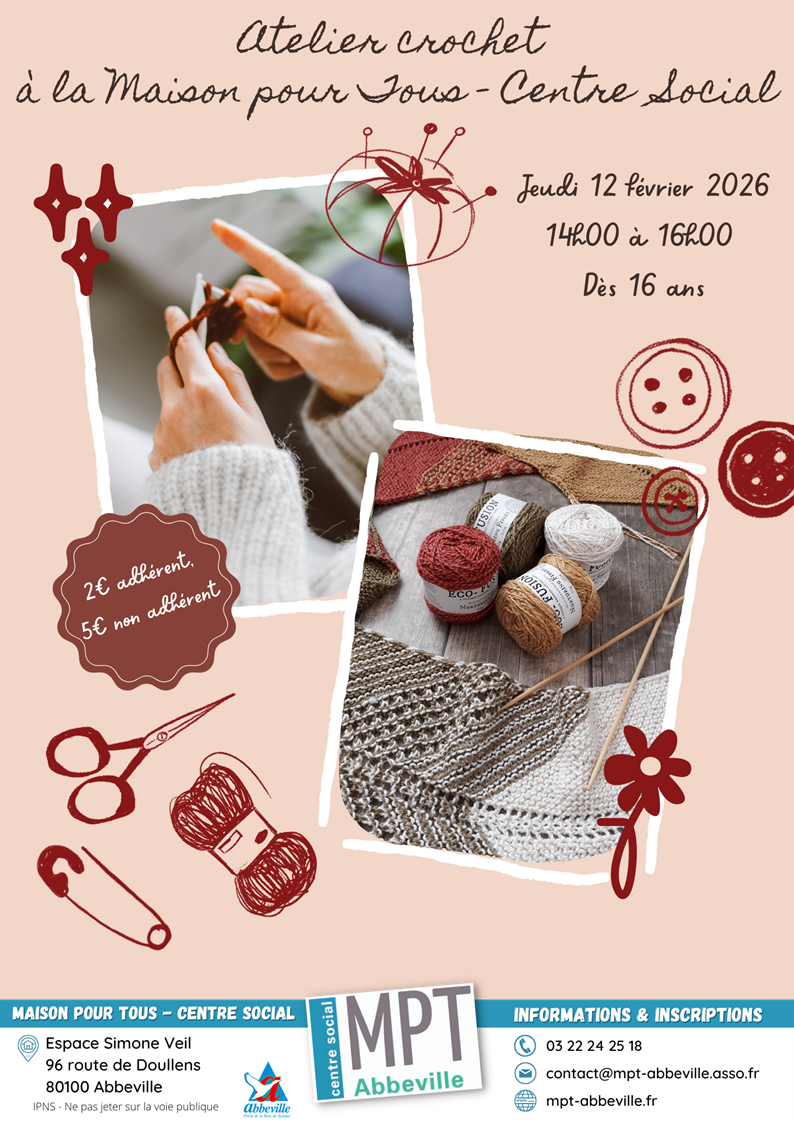 Atelier savoir-faire : crochet