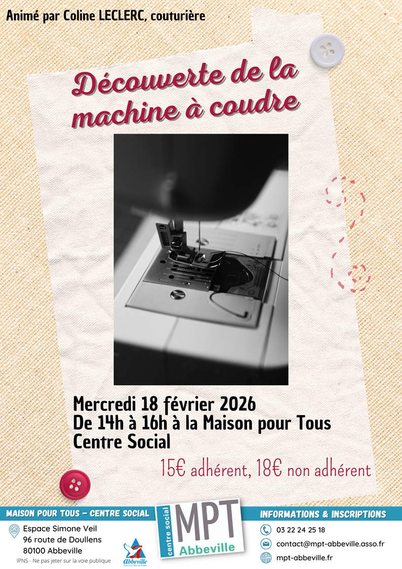 Découverte de la machine à coudre