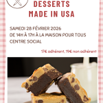 Cuisine du monde : desserts made in USA