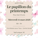 Atelier créatif : le papillon du printemps