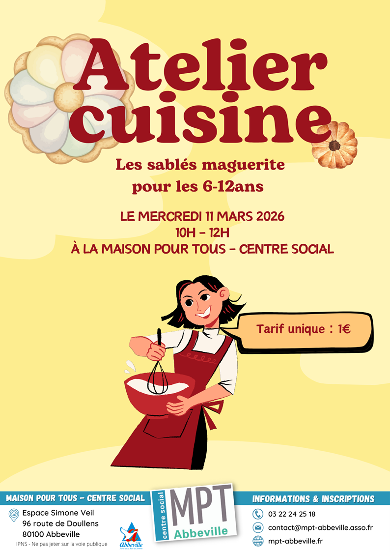 Atelier cuisine : les sablés marguerites