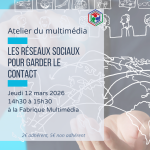 Atelier du multimédia : les réseaux socoiaux pour garder le contact