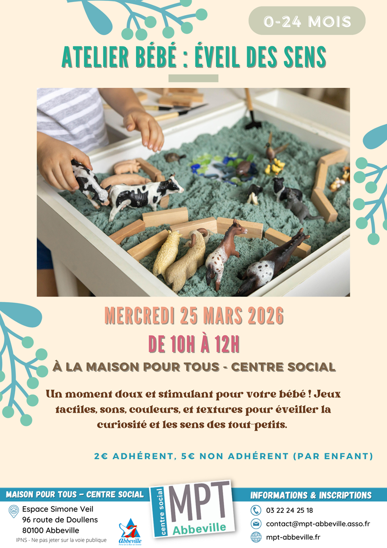 Atelier bébé : éveil des sens