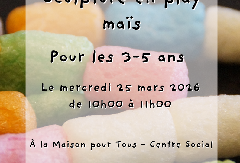 40-Atelier créatif - sculpture en play mais