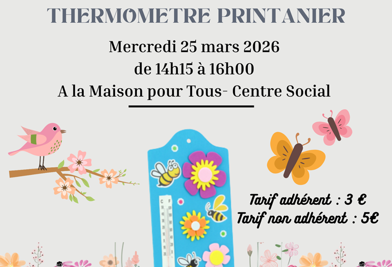 42-Création d'un thermomètre printanier
