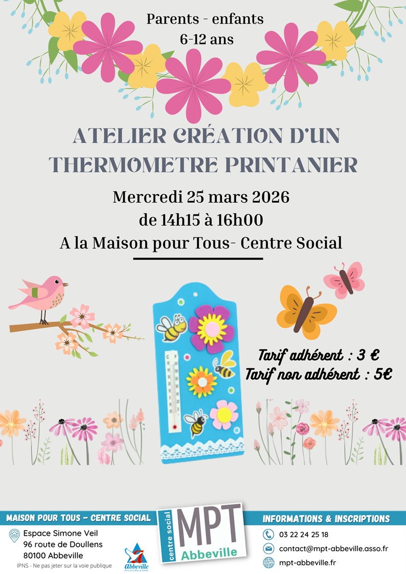 Création d'un thermomètre printanier