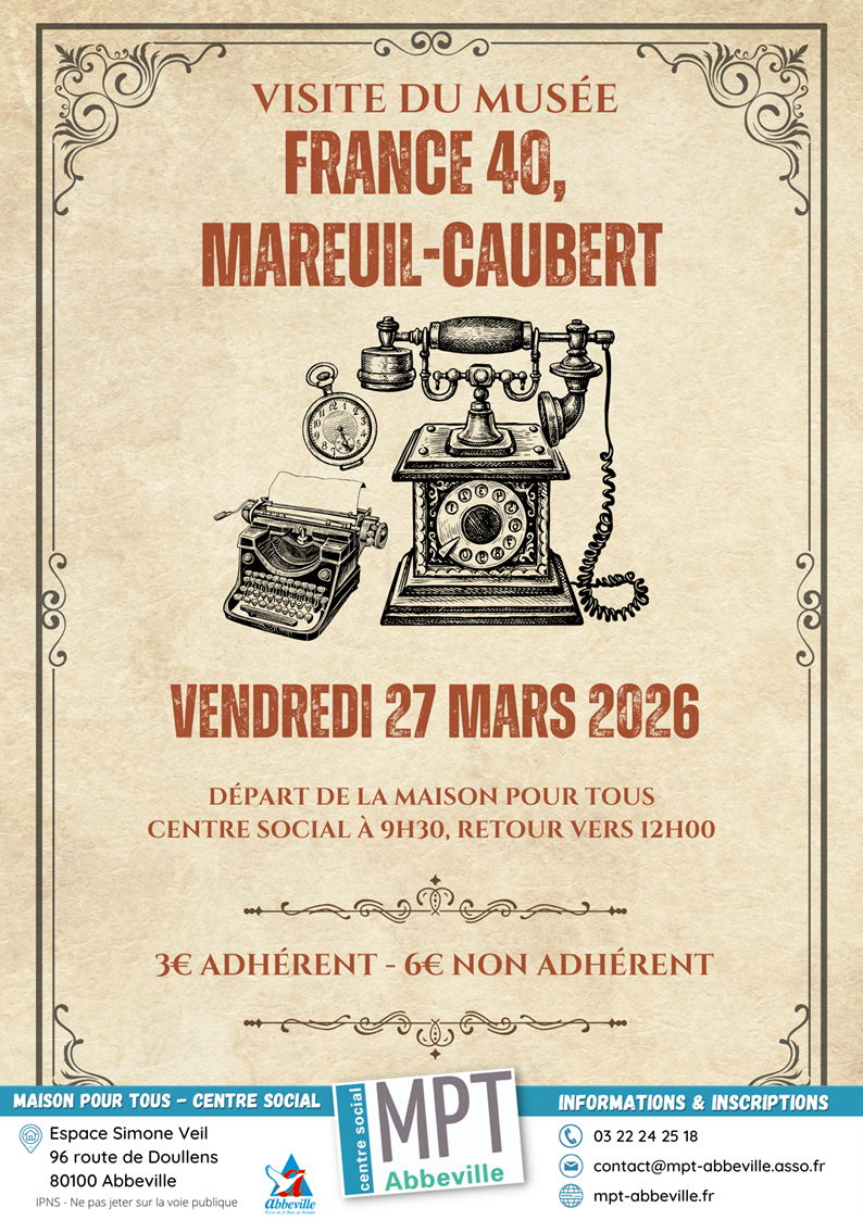 Visite du musée France 40 à Mareuil-Caubert