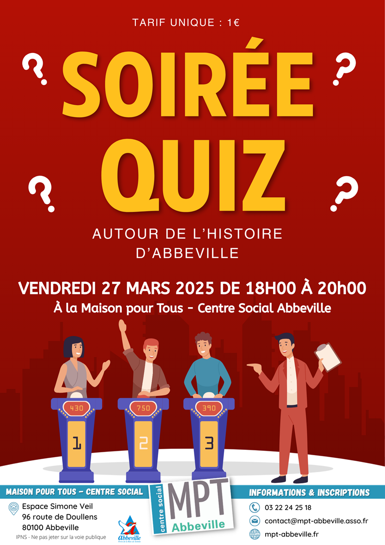 Soirée quiz autour de l'histoire d'Abbeville