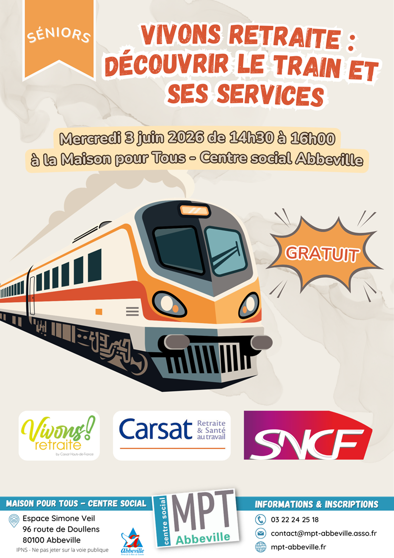 Vivons retraite : découvrir le train et ses services