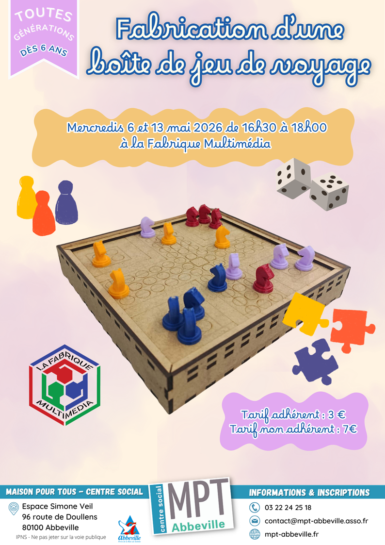 Toutes générations : fabrication d'une boîte de jeu de voyage