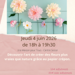 Art floral en crépon