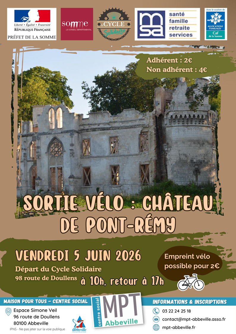 Sortie vélo : château de Pont-Rémy