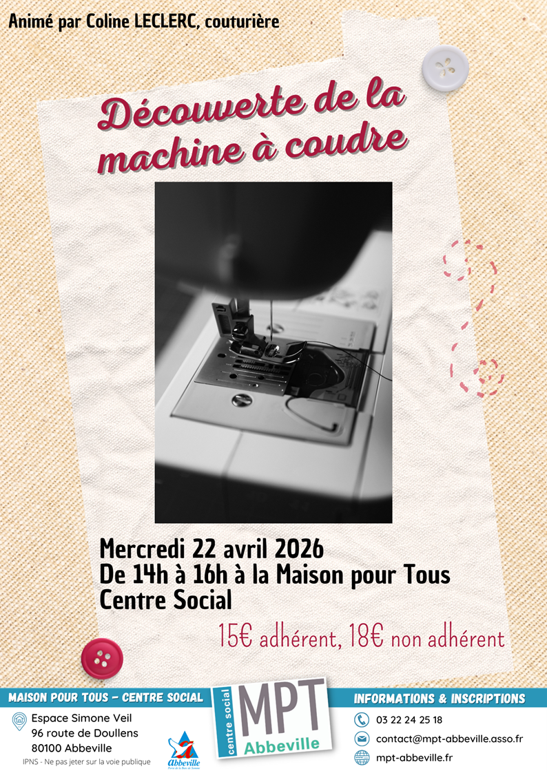 Découverte de la machine à coudre