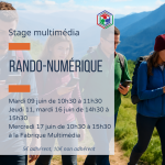 Stage multimédia : rando-numérique