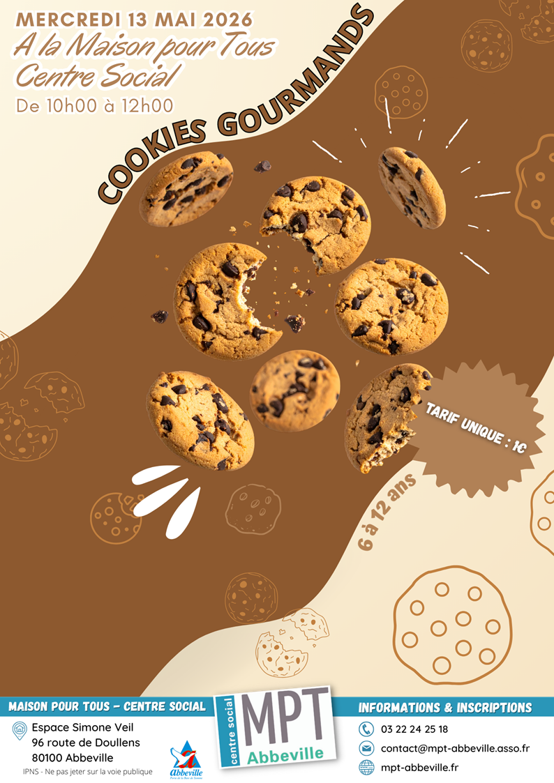 Atelier cuisine : cookies gourmands