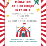 Parents enfants : Médiation "arts du cirque" en famille